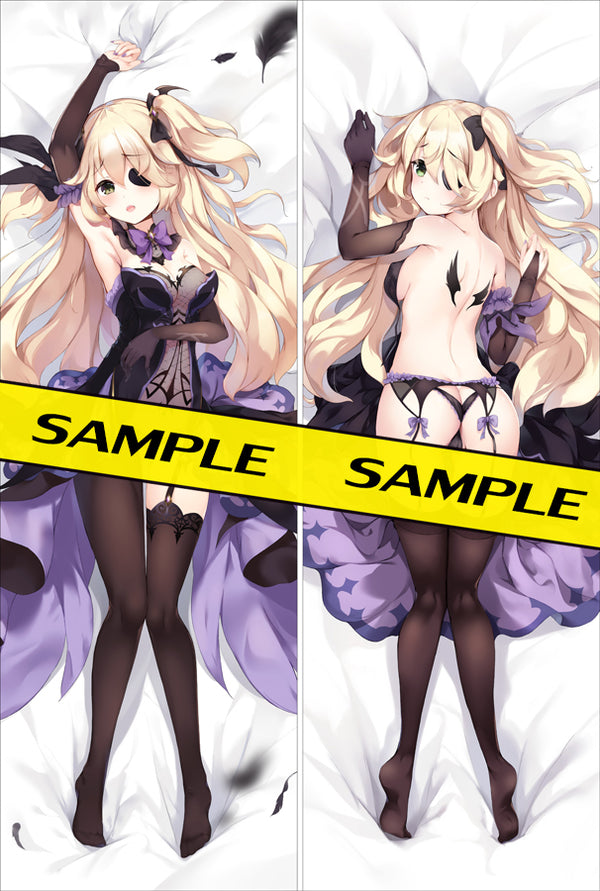 Genshin Impact Dakimakura Pillow cover large breasts sexy pose R-18  Fischl YC0953 YC0954