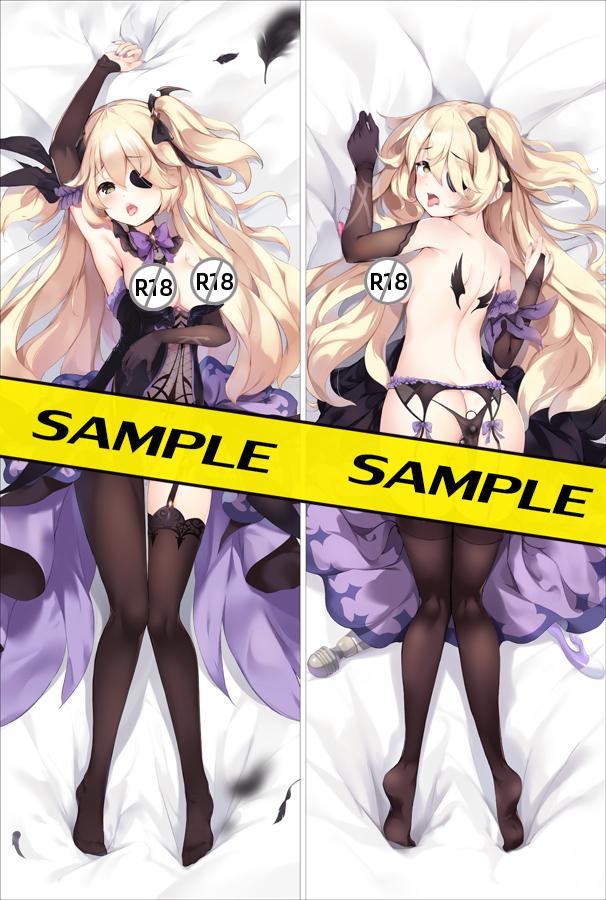 Genshin Impact Dakimakura Pillow cover large breasts sexy pose R-18  Fischl YC0953 YC0954