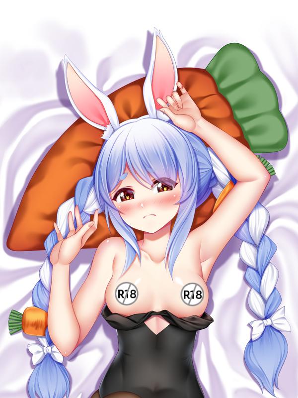 Hololive Dakimakura Pillow cover cat ears Usada Pekora BM015 BM016