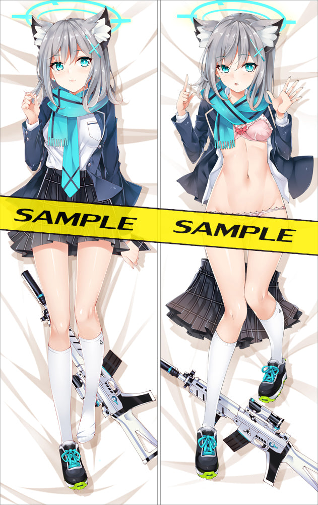 Blue Archive Dakimakura Pillow cover Sunaookami Shiroko sexy pose YC0969 YC0970