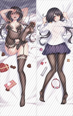 Chocolate Date A Live Black Tights Dakimakura Pillow Kurumi Tokisaki YC0985 YC0986