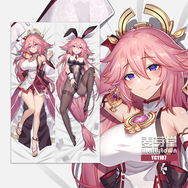 Yae Miko Genshin Impact Dakimakura Pillow Cover YC1107 YC1108