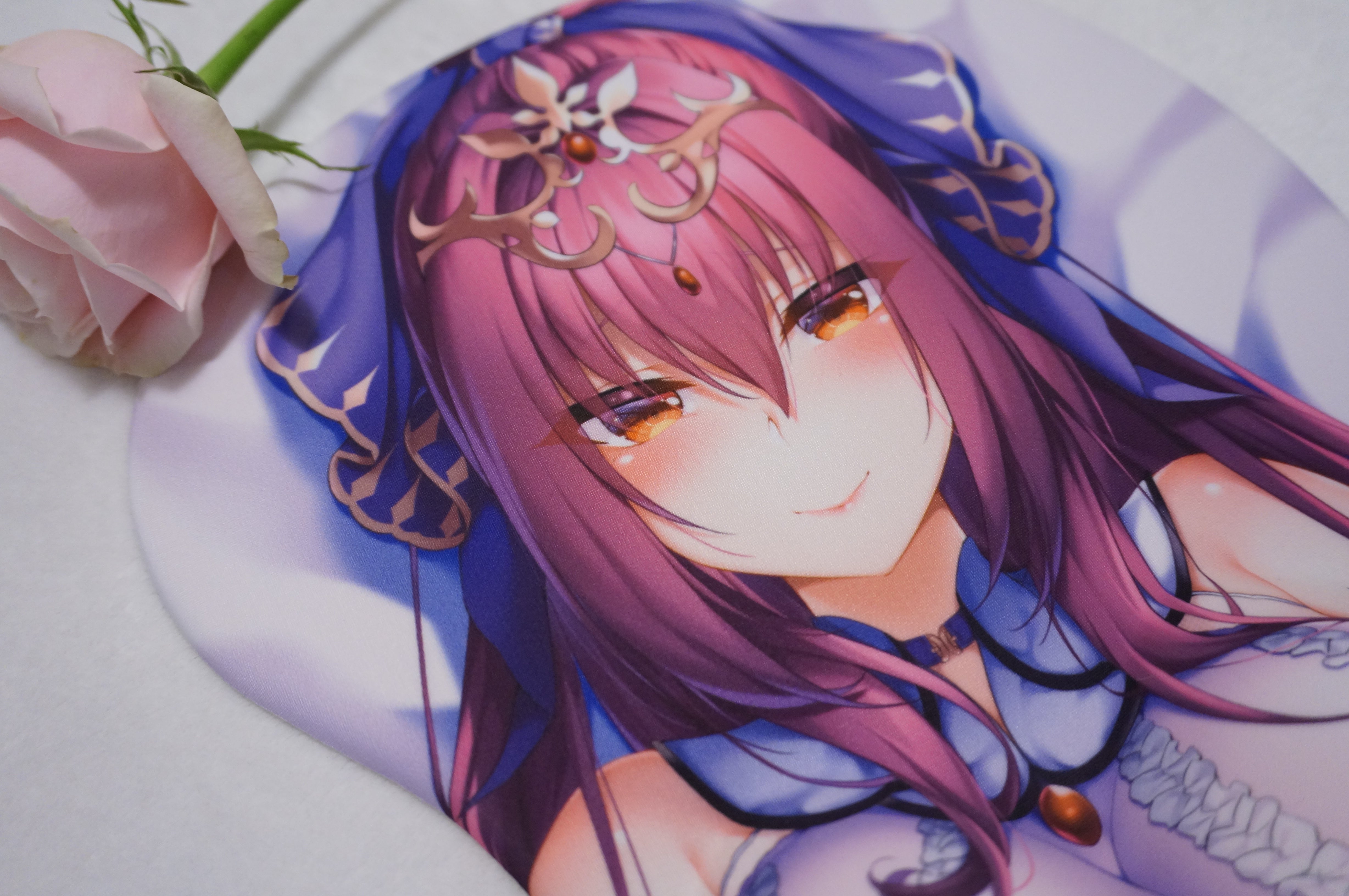 Sexy girl Anime character Soft Customized design Big Breast 3D mousepad