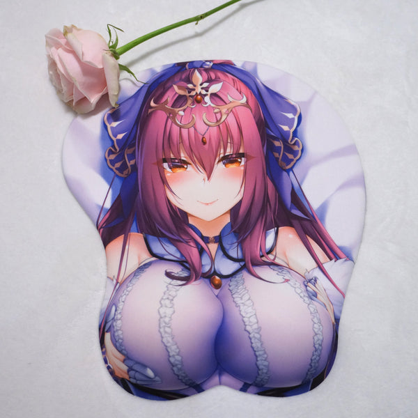 Sexy girl Anime character Soft Customized design Big Breast 3D mousepad