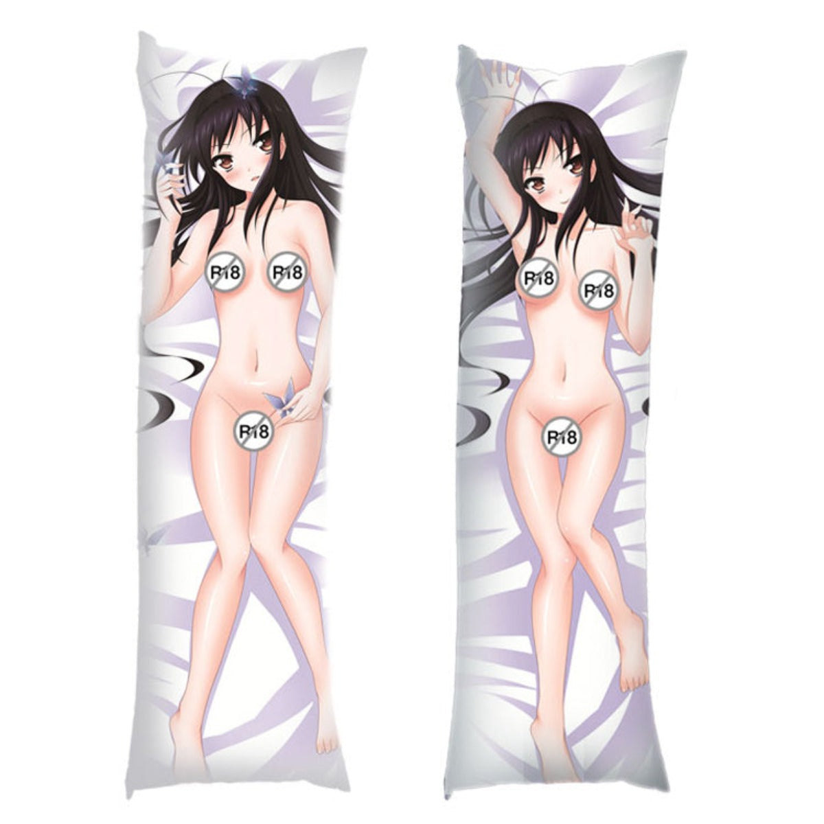 Black Lotus Snow White Dakimakura Pillow Cover Sexy Pose Cute Girl YC001 YC002