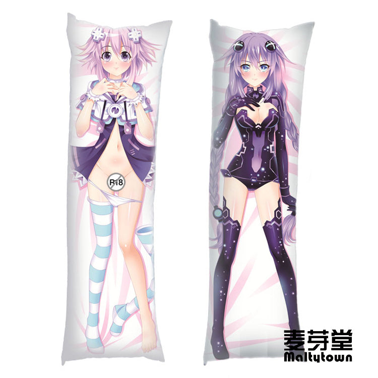 Hyperdimension Neptunia Dakimakura Body Pillow Cover HDN Purple Heart YC0121 YC0122