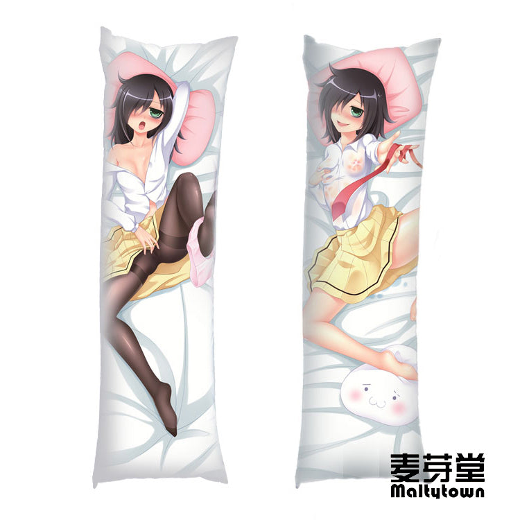 Dakimakura Body Pillow Cover WATAMOTE No Matter How I Look at It It s You Guys Fault Im Not Popular YC0139 YC0140