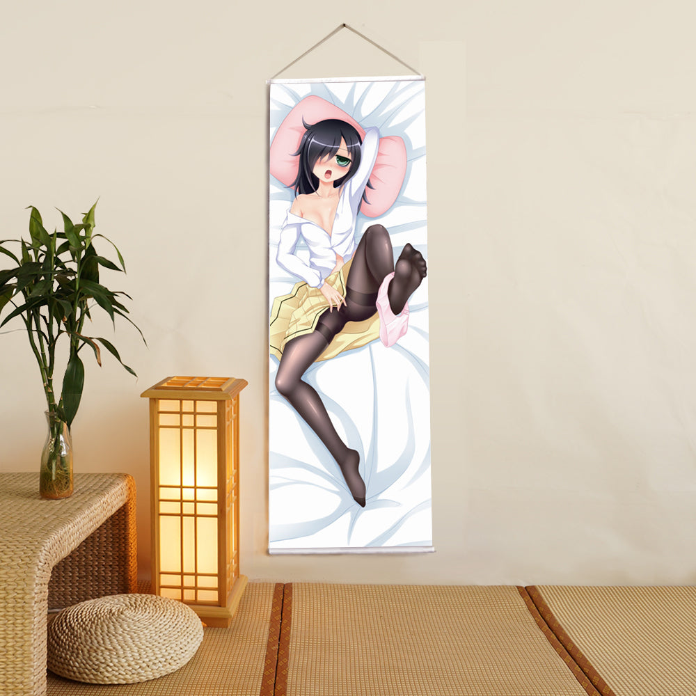 Kuroki Tomoko WATAMOTE No Matter How I Look at It It's You Guys' Fault I'm Not Popular Anime Digital Printing Wall Scroll