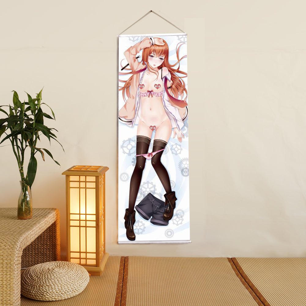 Makise Kurisu Steins Gate Anime Digital Printing Wall Scroll