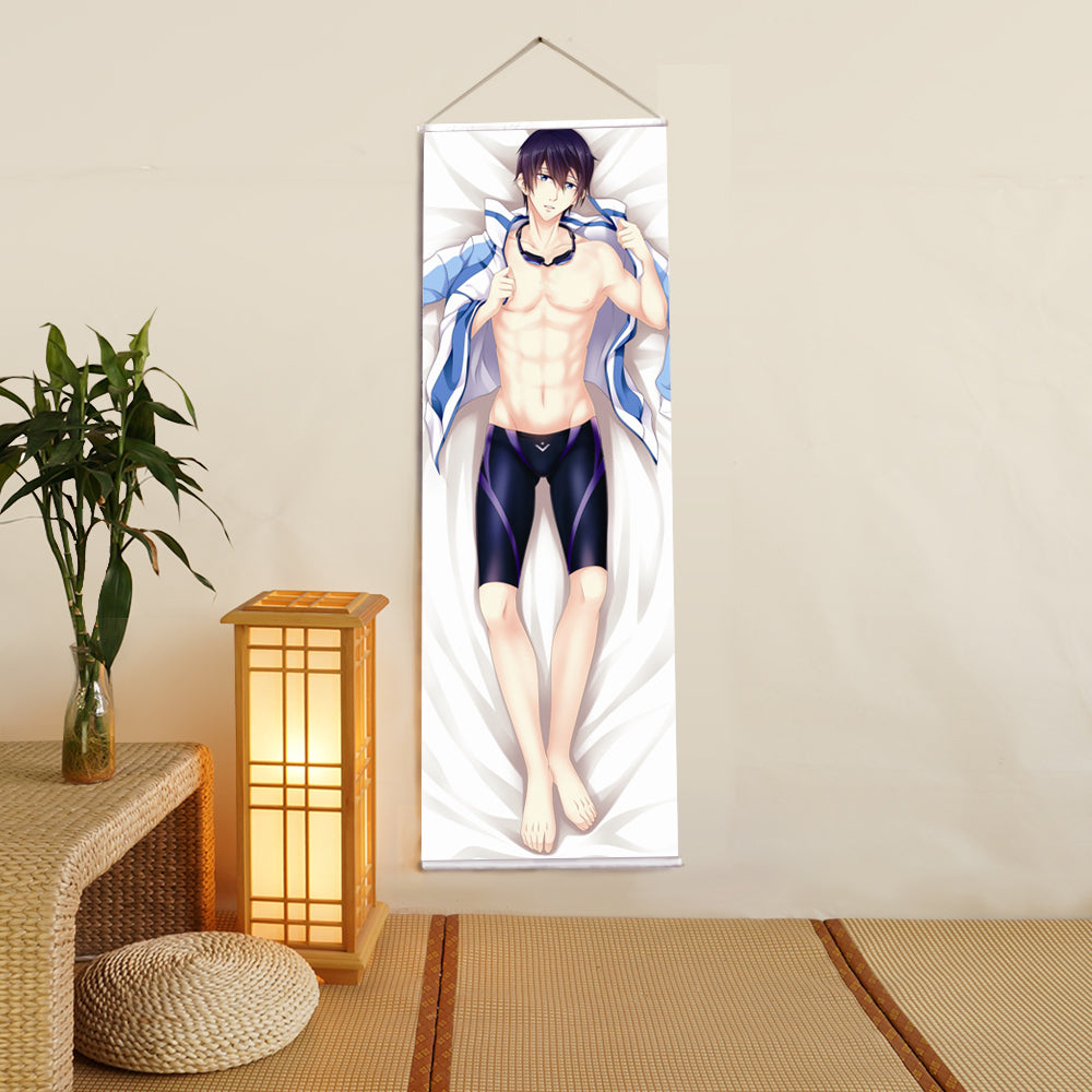 Haruka Nanase Rin Matsuoka Free Anime Digital Printing Wall Scroll