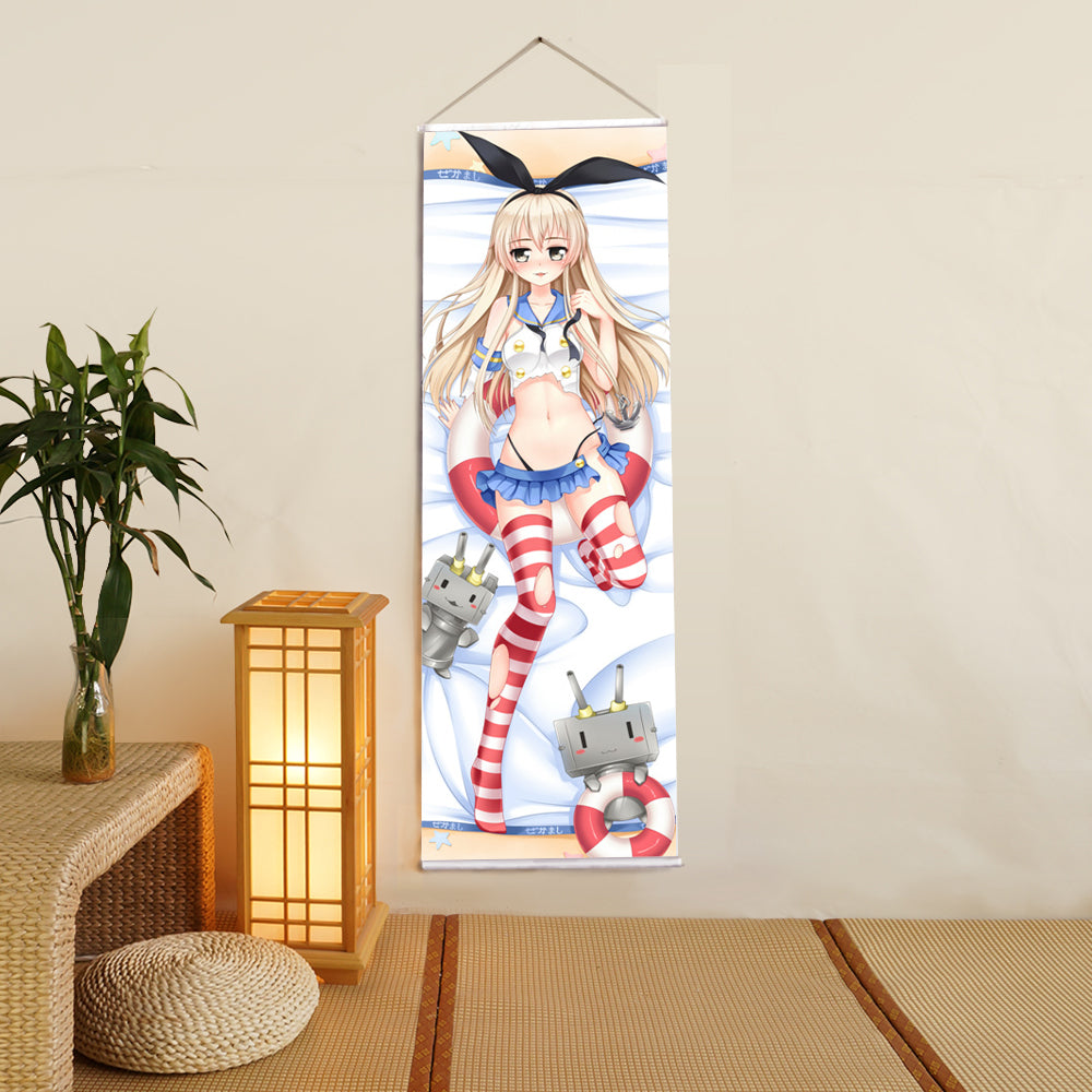 Shimakaze Kantai Collection Anime Digital Printing Wall Scroll