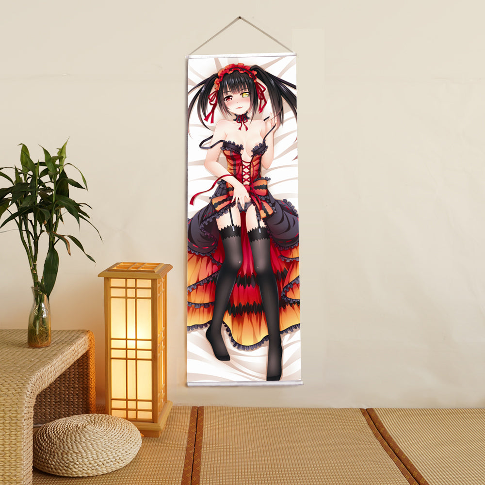 DATE A LIVE Tokisaki Kurumi Anime Digital Printing Wall Scroll