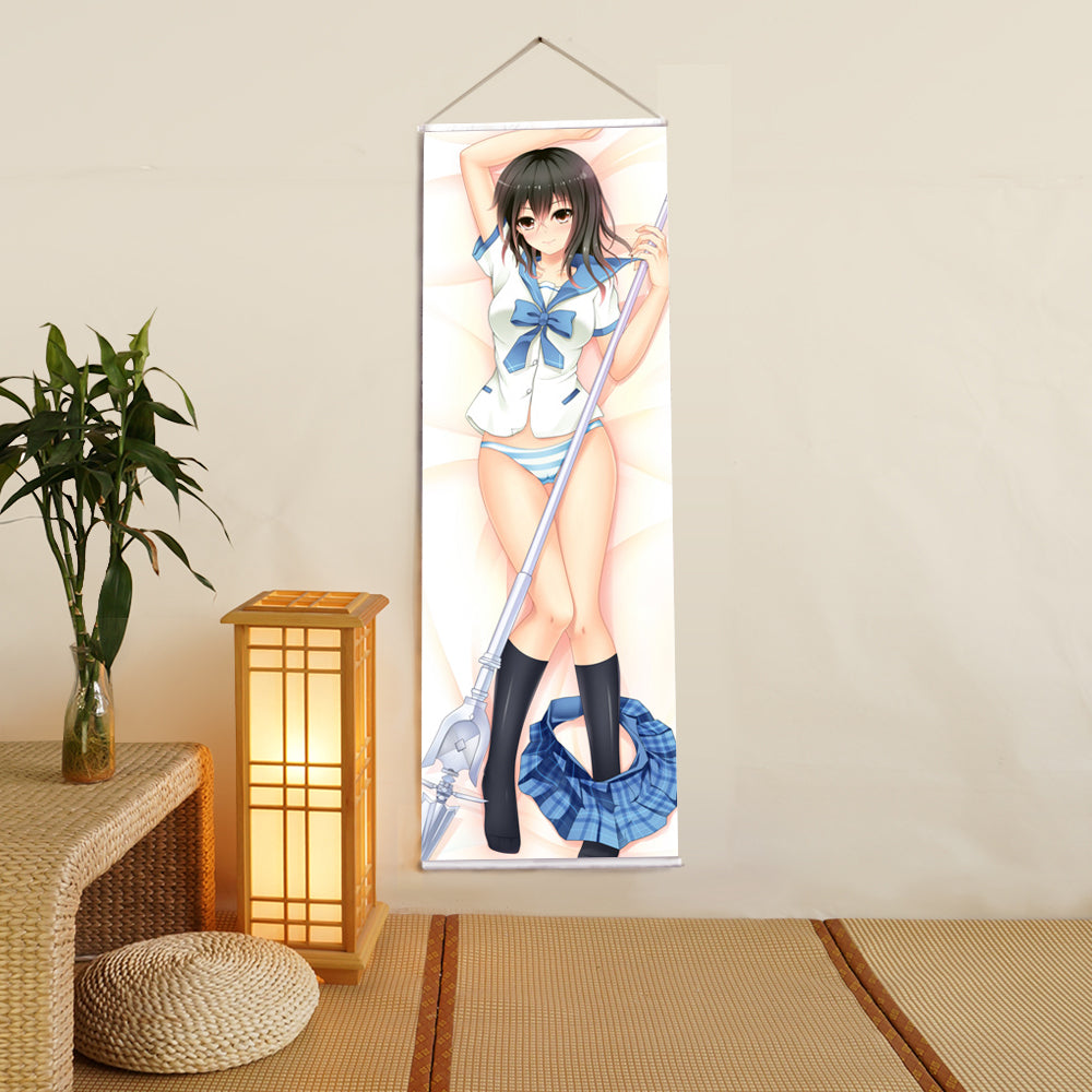 Himeragi Yukina STRIKE THE BLOOD Anime Digital Printing Wall Scroll