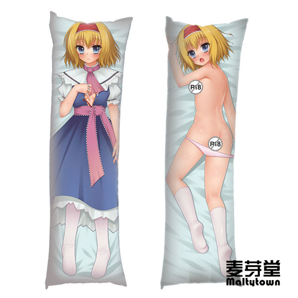 TOUHOU PROJECT Alice Margatroid Dakimakura Pillow Cover Naked Girl YC018 YC021