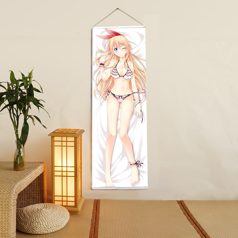 Kirisaki Chitoge Nisekoi Anime Digital Printing Wall Scroll