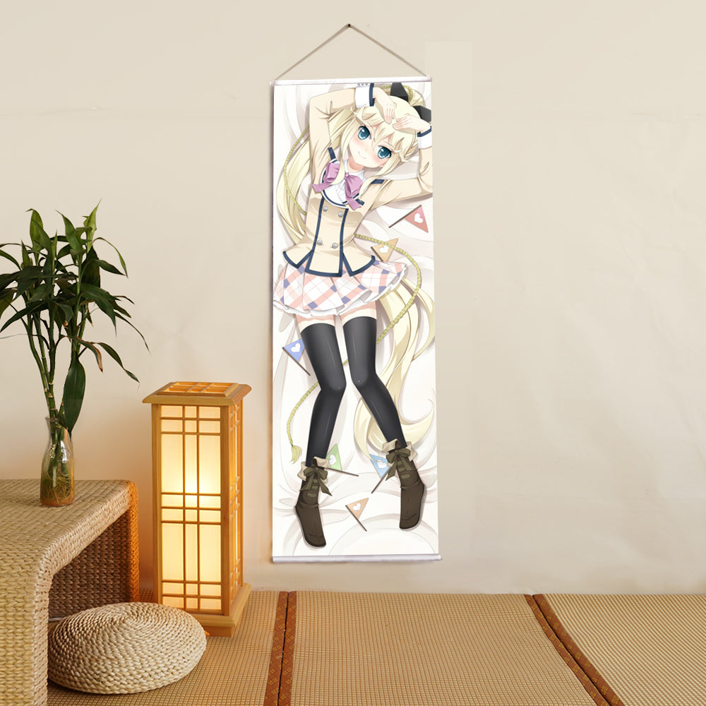 If Her Flag Breaks Anime Digital Printing Wall Scroll