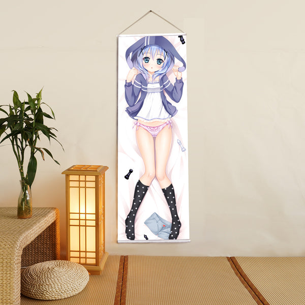 Kafū Chino Is the order a rabbit Anime Digital Printing Wall Scroll