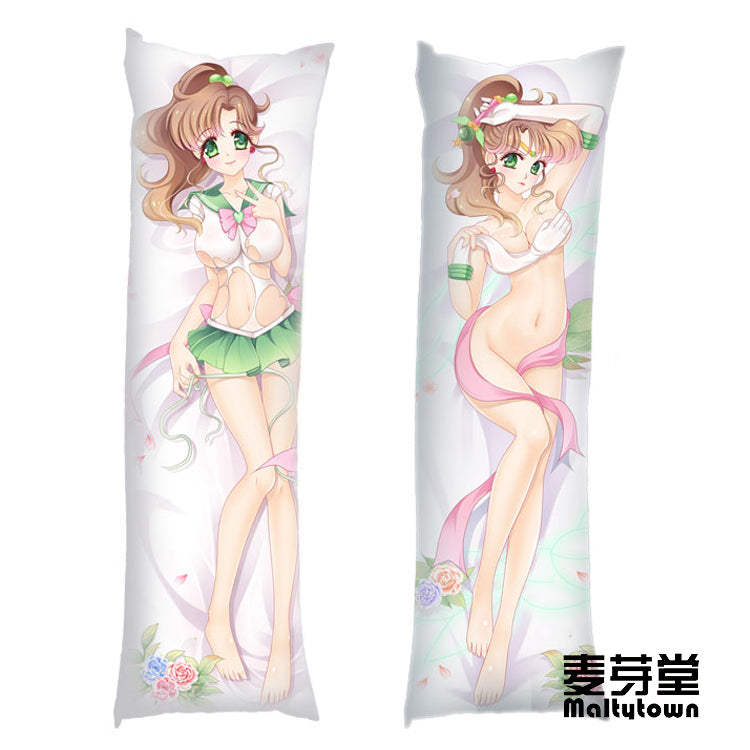 Pretty Soldier Sailor Moon Makoto Kino Dakimakura Body Pillow Cover Cute Girl YC0276 YC0277