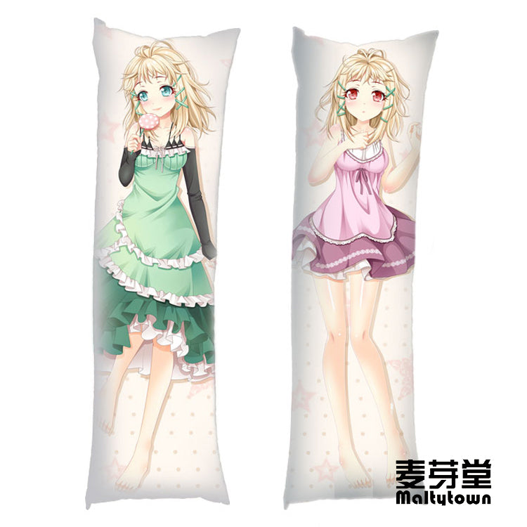 Tina Sprout Black Bullet bare feet Dakimakura Body Pillow Cover Cute Girl YC0278 YC0279