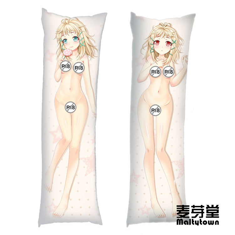 Tina Sprout Black Bullet bare feet Dakimakura Body Pillow Cover Cute Girl YC0278 YC0279