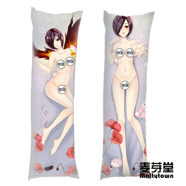 Tokyo Ghoul Touka Kirishima Dakimakura Body Pillow Cover Naked Girl YC0290 YC0291