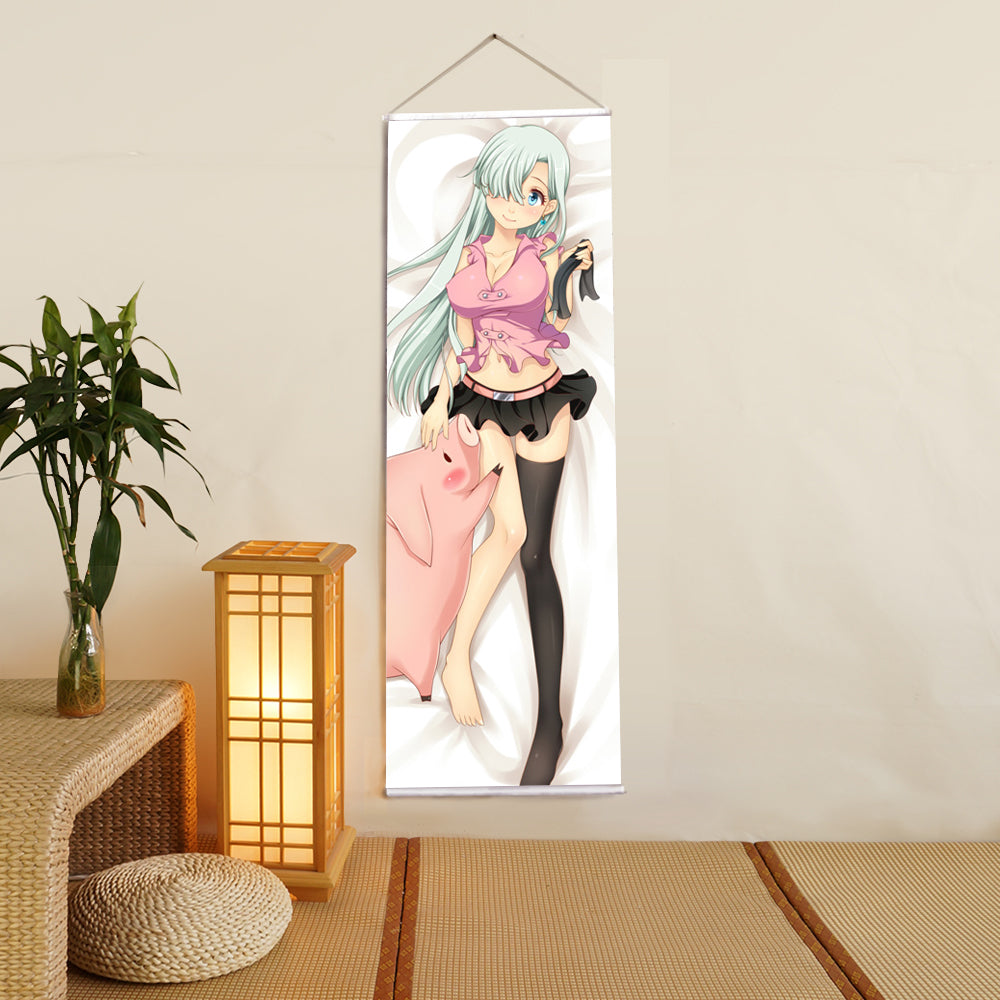 Elizabeth Liones The Seven Deadly Sins Anime Digital Printing Wall Scroll