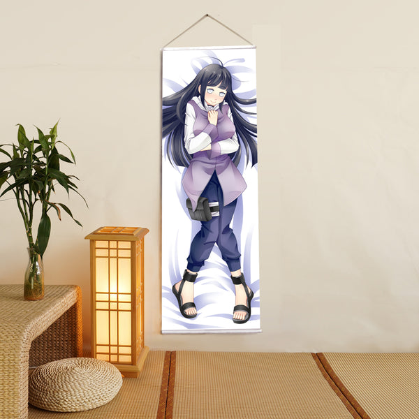 Hyuuga Hinata Naruto Anime Digital Printing Wall Scroll