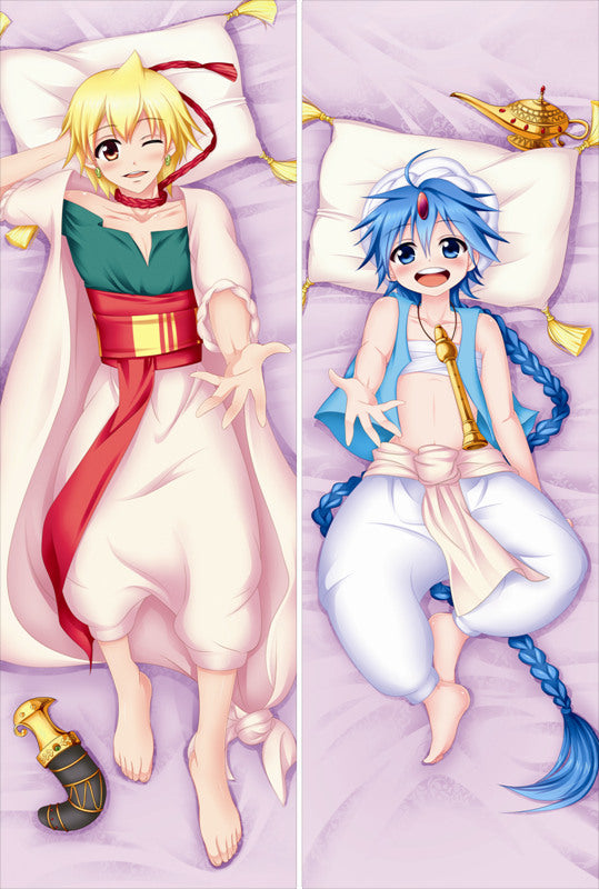 Alibaba Aladdin Magi The Labyrinth of Magic Dakimakura Pillow Cover YC032 YC033