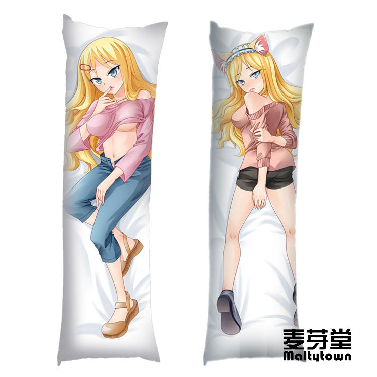I CAN'T UNDERSTAND WHAT MY HUSBAND IS SAYING Dakimakura Body Pillow Cover Naked Girl YC0336 YC0337