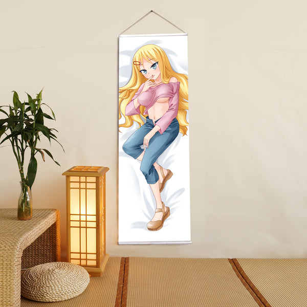 I Can't Understand What My Husband Is Saying Anime Digital Printing Wall Scroll