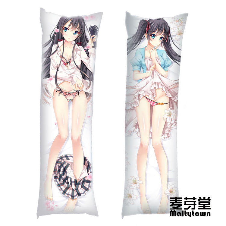 My Youth Romantic Comedy Is Wrong As I Expected Yukinoshita Yukino Dakimakura Pillow Cover Sexy Pose Cute Girl YC0396 YC0397