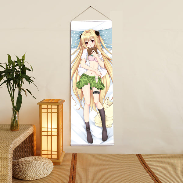 Golden Darkness To Love Ru Anime Digital Printing Wall Scroll