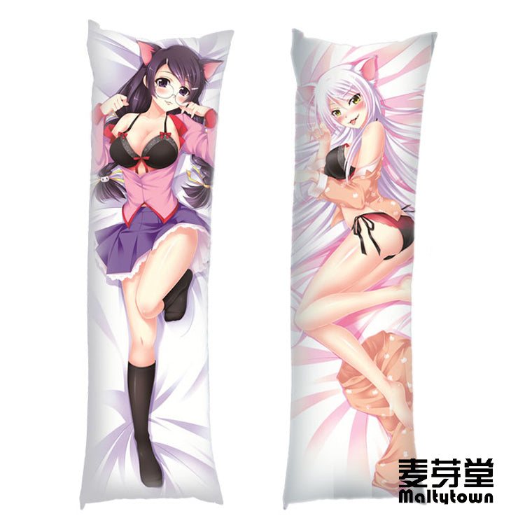 Hanekawa tsubasa Dakimakura Pillow Cover Nekomonogatari Cat Story YC04 Maltytown