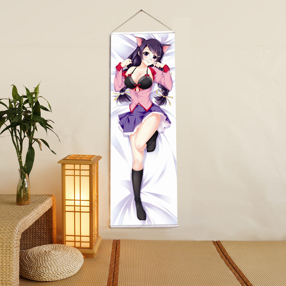 Nekomonogatari Anime Digital Printing Wall Scroll