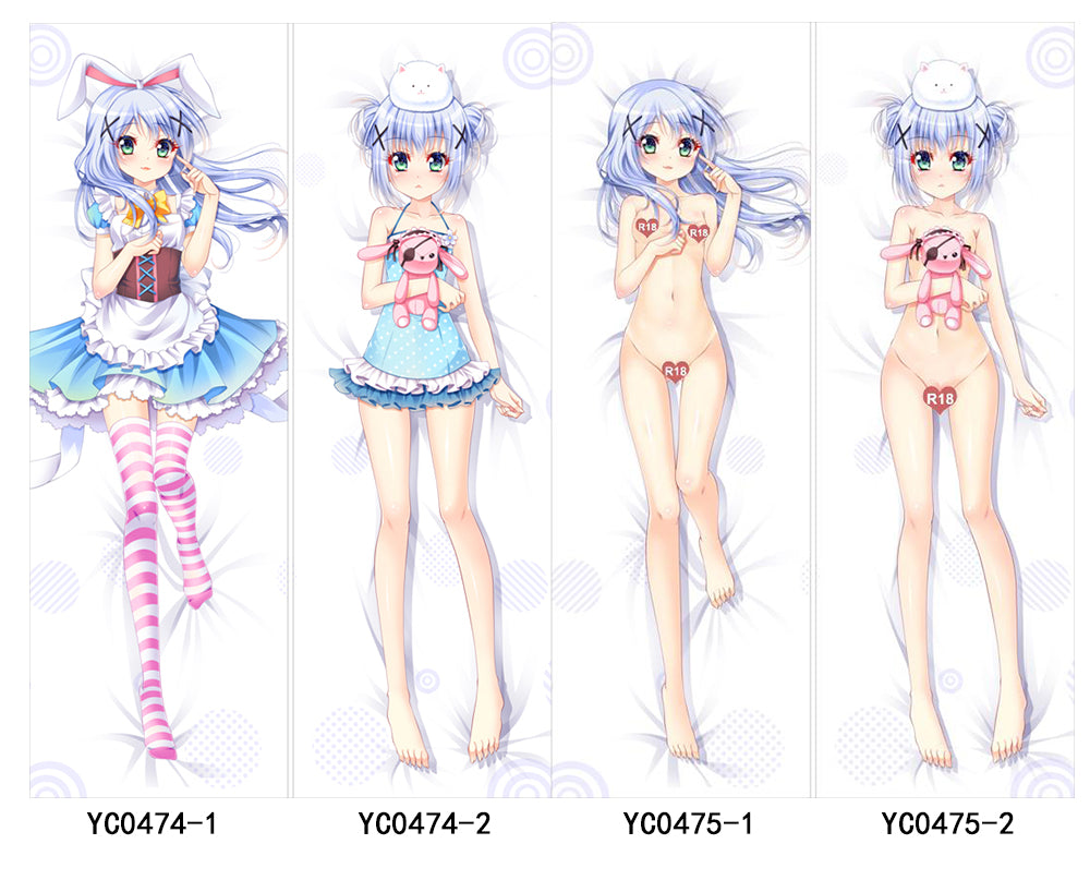 Kafuu Chino Is the order a rabbit Anime Digital Printing Wall Scroll