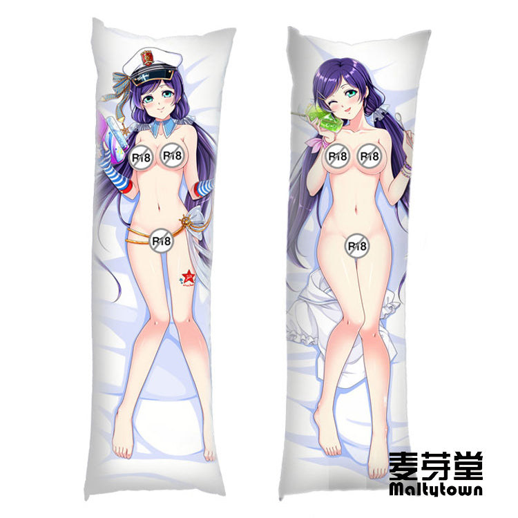 Love Live Nozomi's birthday Dakimakura Pillow Cover sexy pose YC0476 YC0477