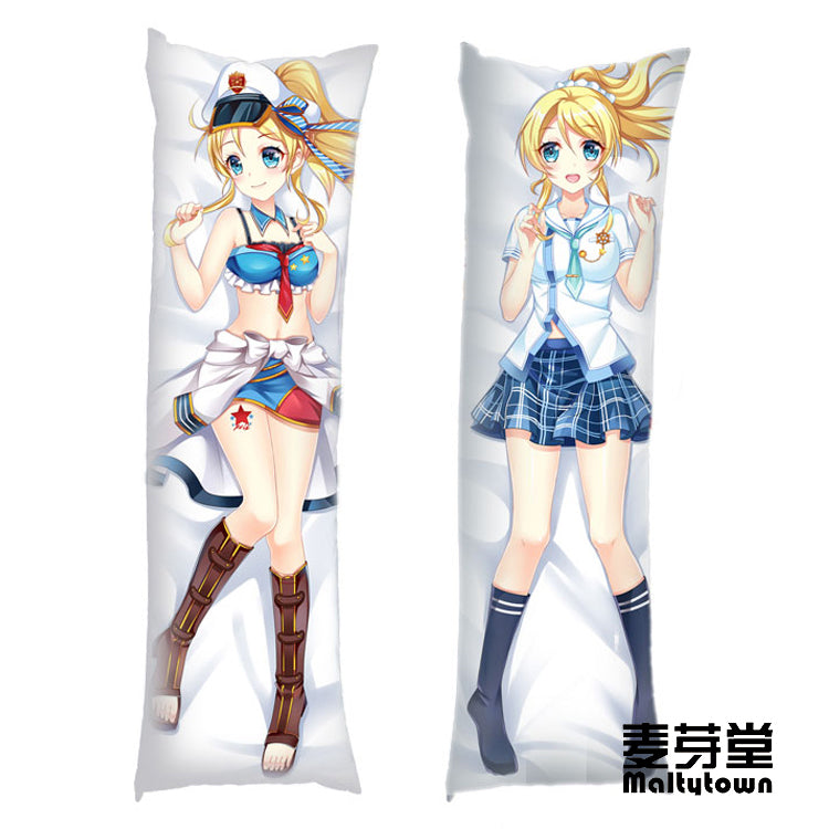 Love Live AYASE ELI Dakimakura Pillow Cover sexy pose YC0480 YC0481