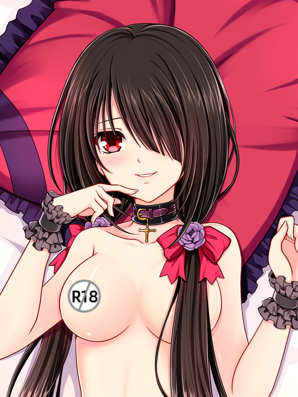 Date A Live Dakimakura Pillow Cover sexy pose barefeet Tokisaki Kurumi YC0484 YC0485