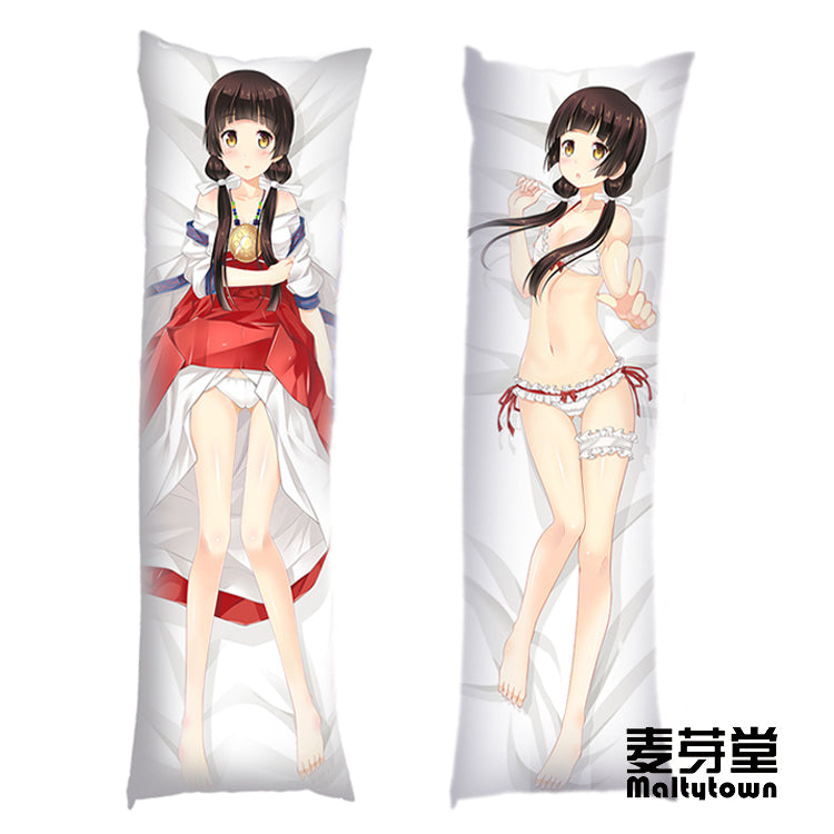 Kuma Miko Girl Meets Bear Dakimakura Pillow Cover Sexy Girl Machi Amayadori YC0561 YC0562