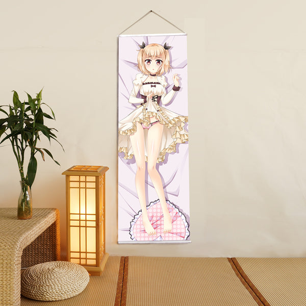 Ījima Yun New Game Anime Digital Printing Wall Scroll