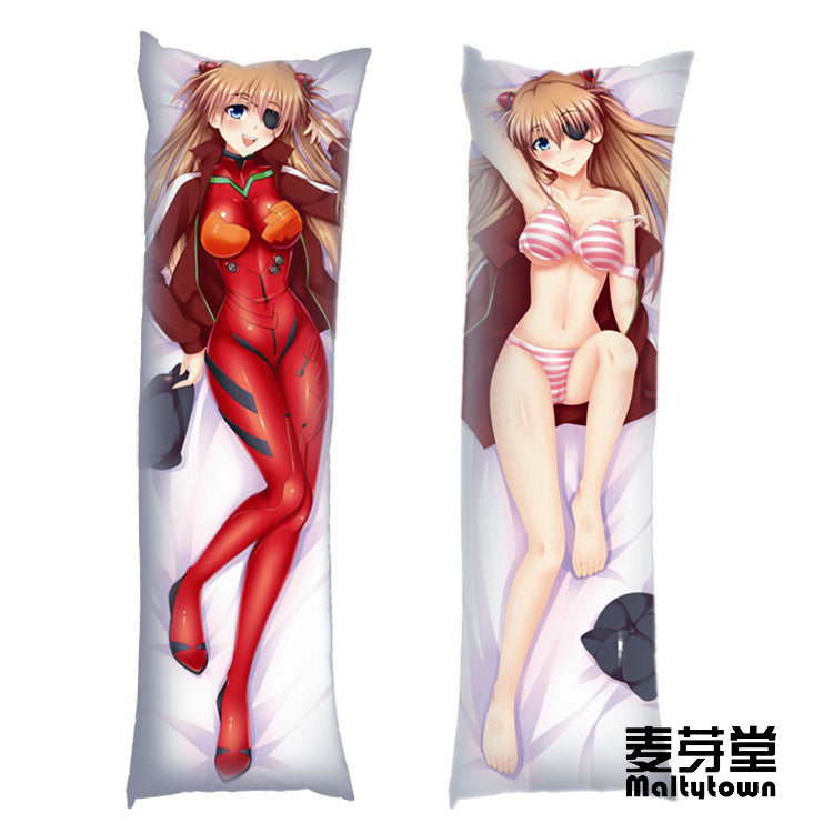 Neon Genesis Evangelion Dakimakura Pillow Cover  Soryu Asuka Langley Eva YC059 YC060