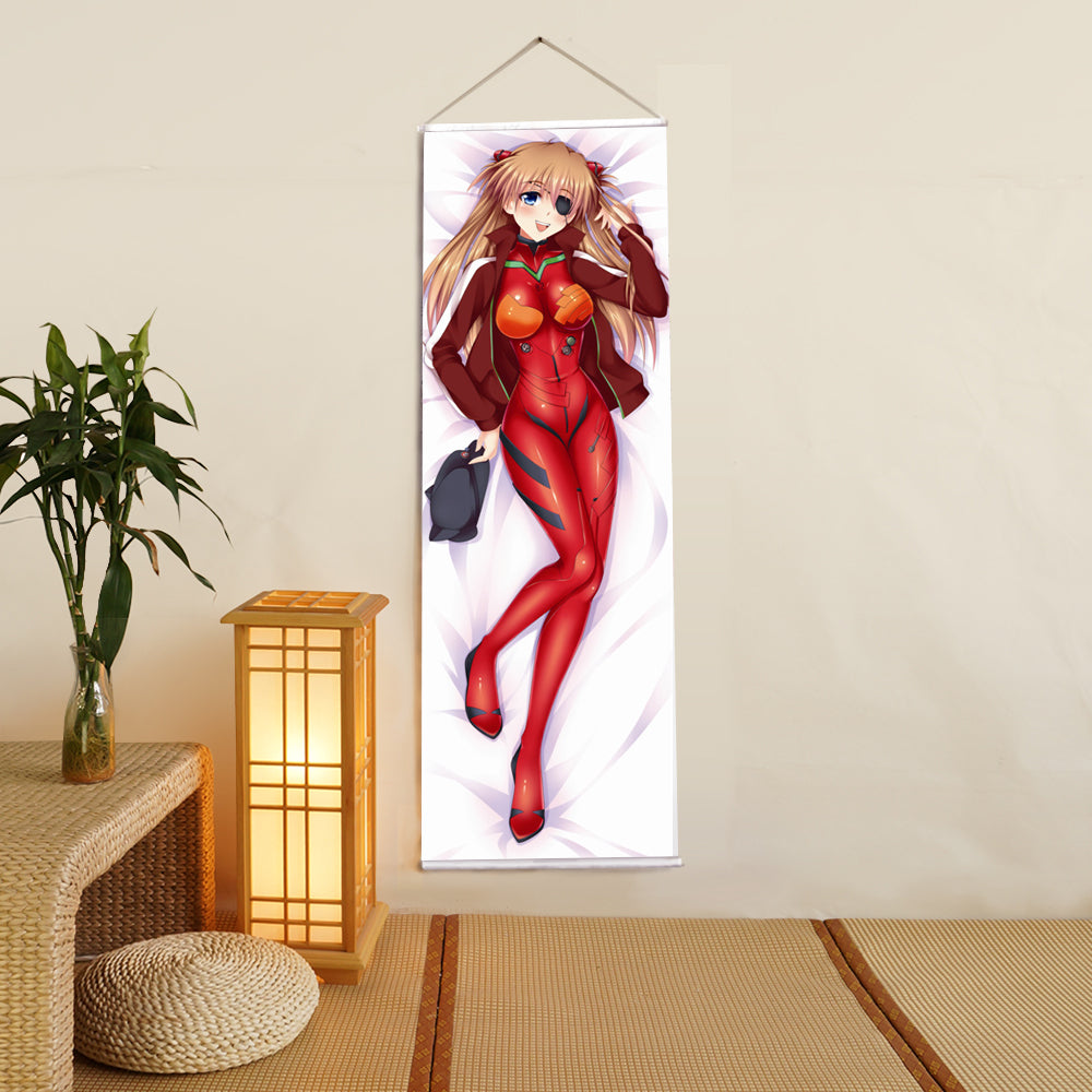 Neon Genesis Evangelion Soryu Asuka Langley Anime Digital Printing Wall Scroll