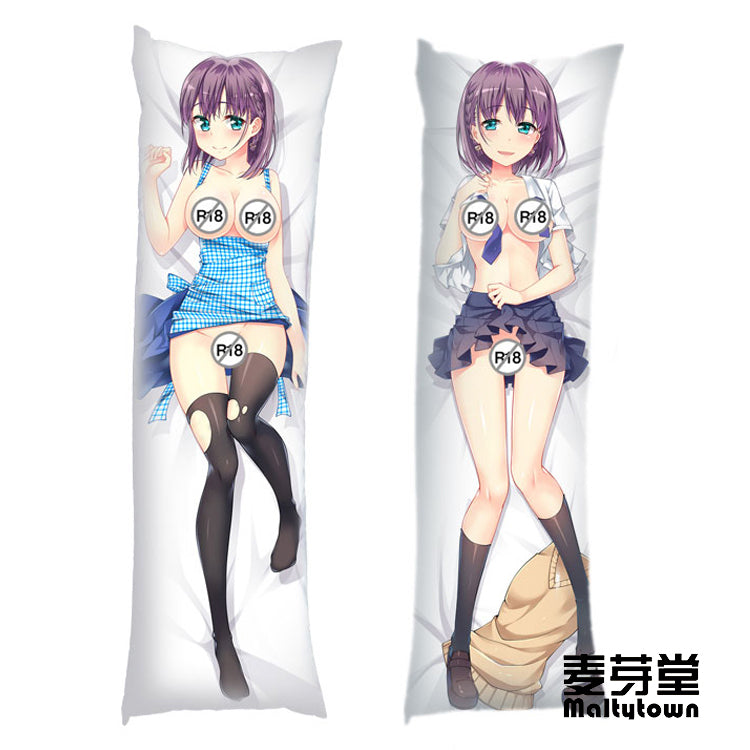 Tawawa on Monday Dakimakura Pillow Cover  Black stockings Cute Girl YC0630 YC0631