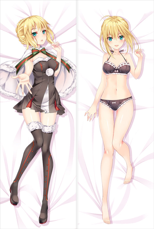 SABER Santa Alter Fate/Grand Order Dakimakura Pillow Cover Cute Girl YC0634 YC0635