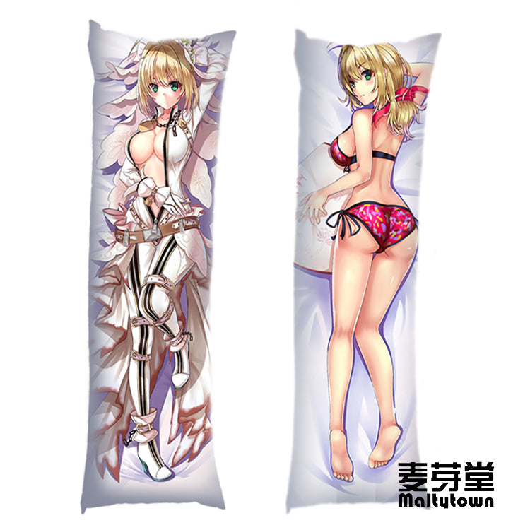 Fate Grand Order  Dakimakura Pillow Cover Nero Claudius Drusus YC0649 YC0650