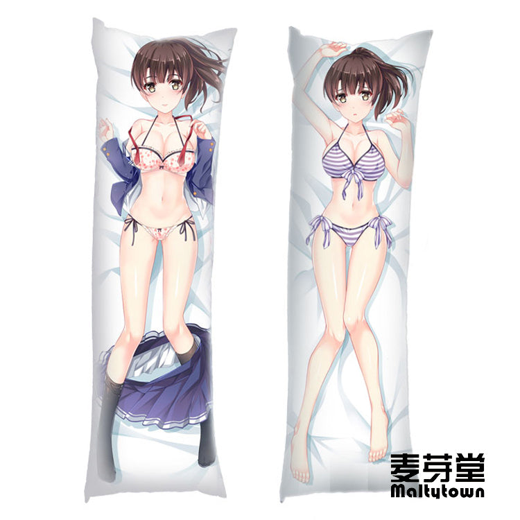 Saekano How to Raise a Boring Girlfriend Dakimakura Pillow Cover Megumi Kobashi huge breasts YC0655 YC0656