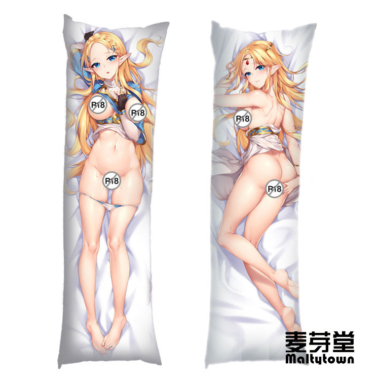 Anime Pillow Cover Case The Legend of Zelda large breasts YC0736