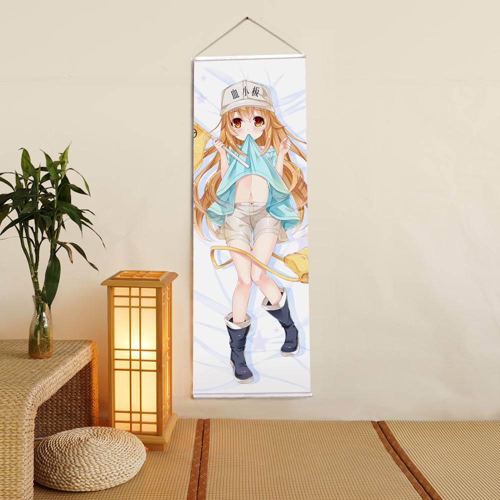 Cells at Work Anime Digital Printing Wall Scroll