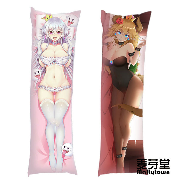 Boosette Princess Bowser Dakimakura Pillow Cover King Boo large breasts YC0803 YC0804