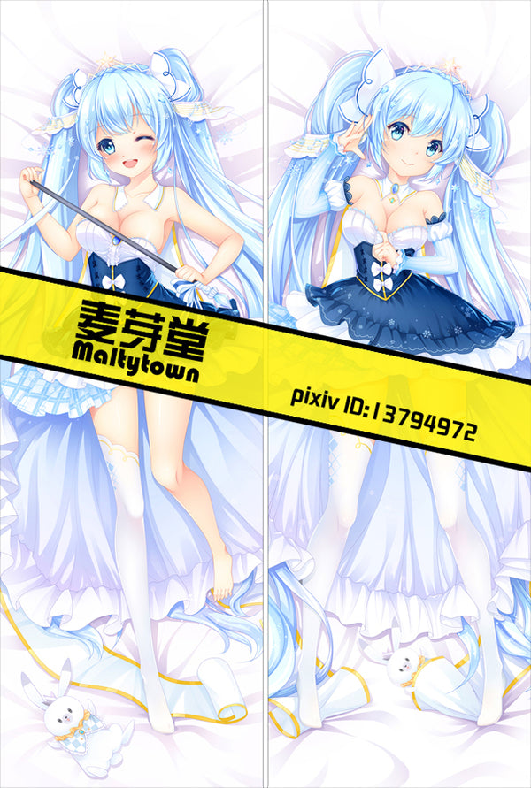 SNOW Hatsune Dakimakura Pillow Cover sexy pose YC0840 YC0841
